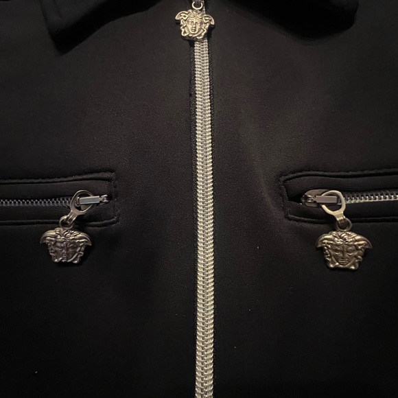 Rare Vintage, Versace intensive Black Medusa one piece, long sleeve bodysuit. - Picture 14 of 16